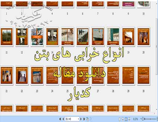 انواع خرابی های بتن WWW.CADYAR.COM انواع خرابی های بتن WWW.CADYAR.COM