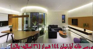 بررسی خانه آپارتمان 144 شیراز ( 36 اسلاید _ پلان )